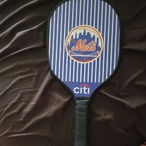 New York Mets Striped Pickleball Paddle